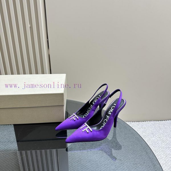 Top tierTOM FORD Pointed Fashion Show High Heels——————Silk face, leather face, crocodile patfeguy7yc