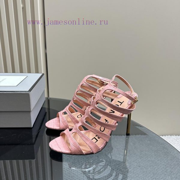 The mostIns hot series, Tomford metal texture decoration with empty high heels2024 Milan Fashqdrh8fw