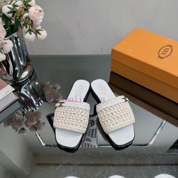 TOD * woven grass vine one word slippers——————————This cool mop is handmade with grass and rpfuxgxaq