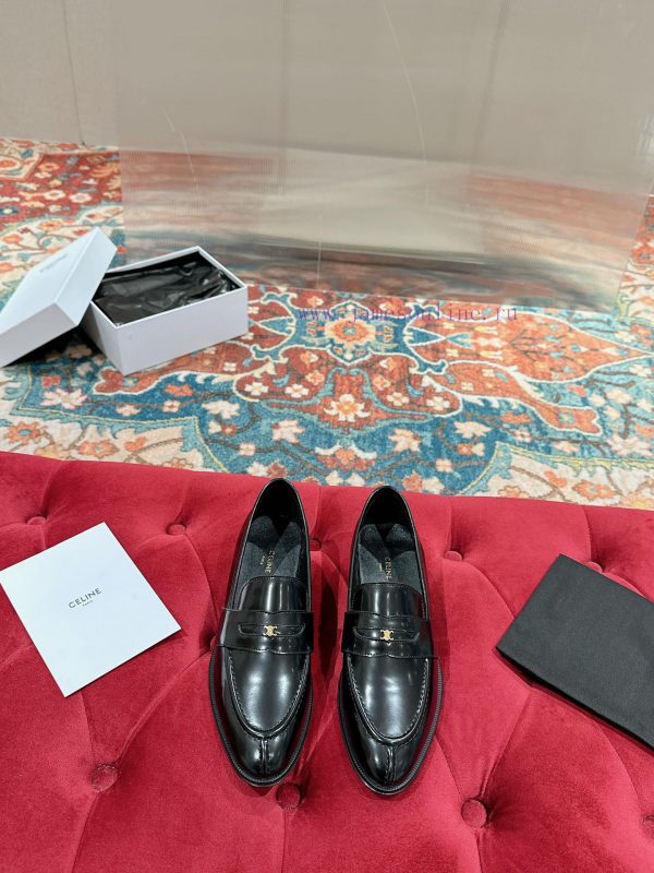 ️ CELINE Sillin Lefu shoes Caesar door buckle series casual small leather shoes are super sugc2c6ahm