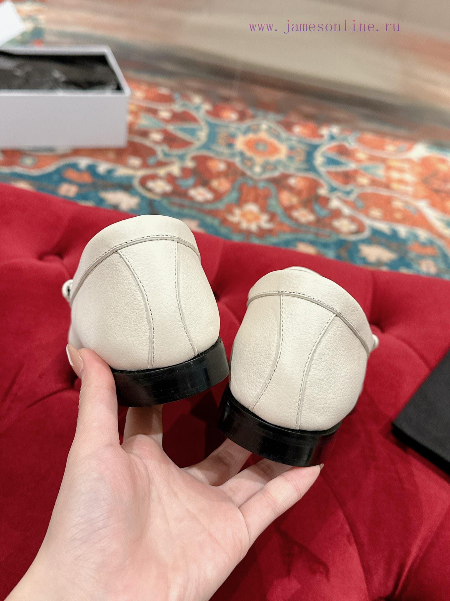 ️ CELINE Sillin Lefu shoes Caesar door buckle series casual small leather shoes are super sufymiz428 - Image 10