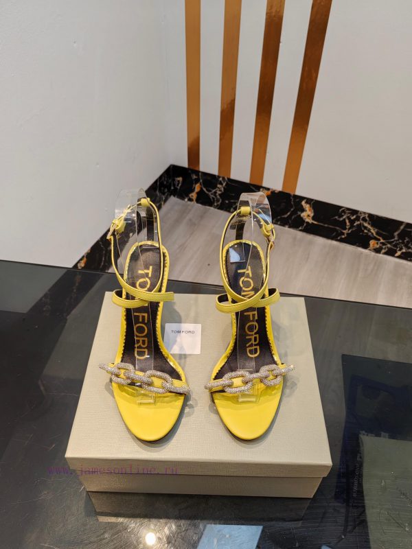 TOM FORD Top High Heel SandalsImported cowhide upperFoot pad sheepskinAAA grade original blafrmq5vd1