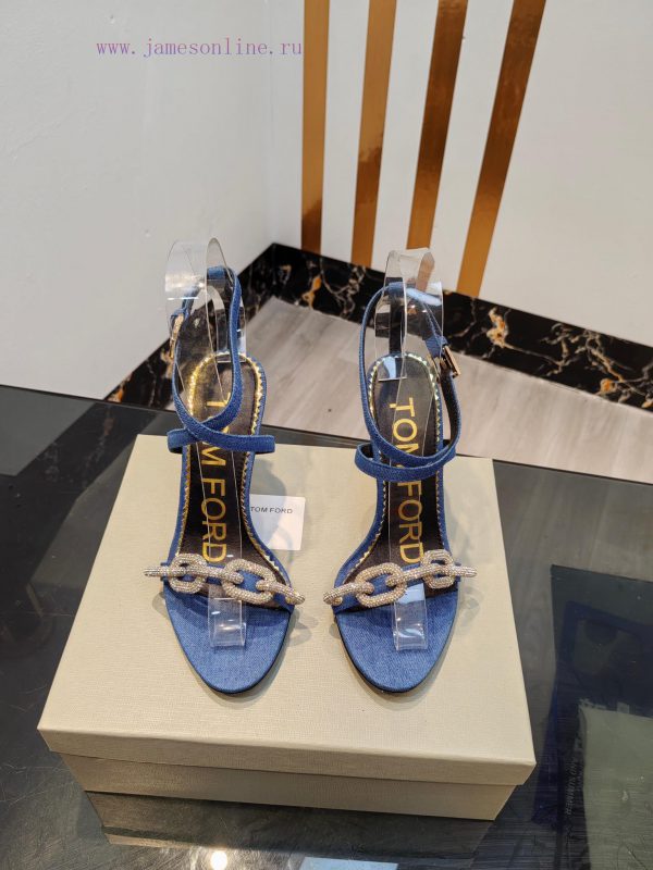 TOM FORD Top High Heel SandalsImported cowhide upperFoot pad sheepskinAAA grade original blariekitw4