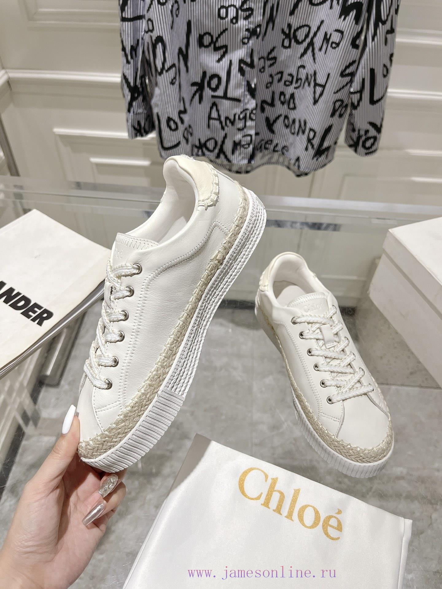 Chloe 24 New Hemp Edge Sports ShoesImported hemp rope edge hand sewn on the feet is super li9d8nj2yk - Image 5