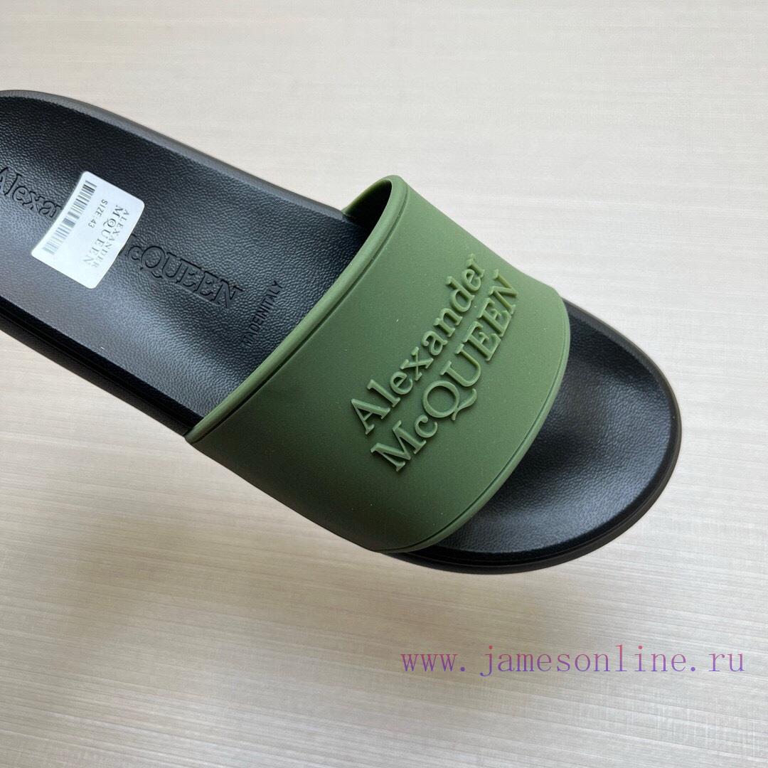 McQueen's latest thick soled one-piece slippers add a unique and charming power to the shoeskec11y9m - Image 7