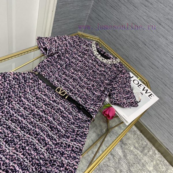 ️️ 2024 Autumn/Winter V Home Exquisite Round Neck Handmade Heavy duty Nail Diamond embellish 27e3jaem