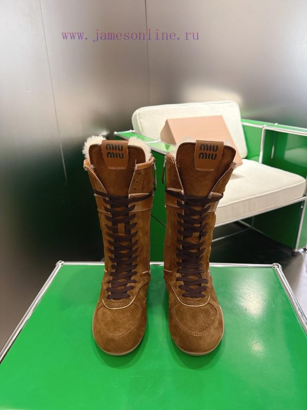 μαυρα μποτακια με φιαπα | Gaobang (k018) Miu Miu New MiuMiu German Training Casual BootsThe Details Of The Runway Craftsm 25qel1gc | παντοφλες πλατφορμες καφε