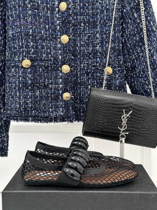 παντοφλες παλιες | 360 Degree Mesh Leather SurfaceAlAIA | Alaia 23S New Retro ProductMetal Mary Jane Shoes Ballet gq51sme7 | stan smith μποτακια