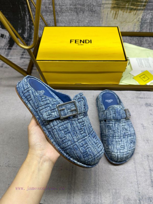 35 νουμερο πεδιλα | FENDI's Latest Hot Item Flat Bottomed Half Bag Slippers With FF Decorative Buckle Imitation Old 46ihrdon | καλτσεσ για γαλοτσεσ