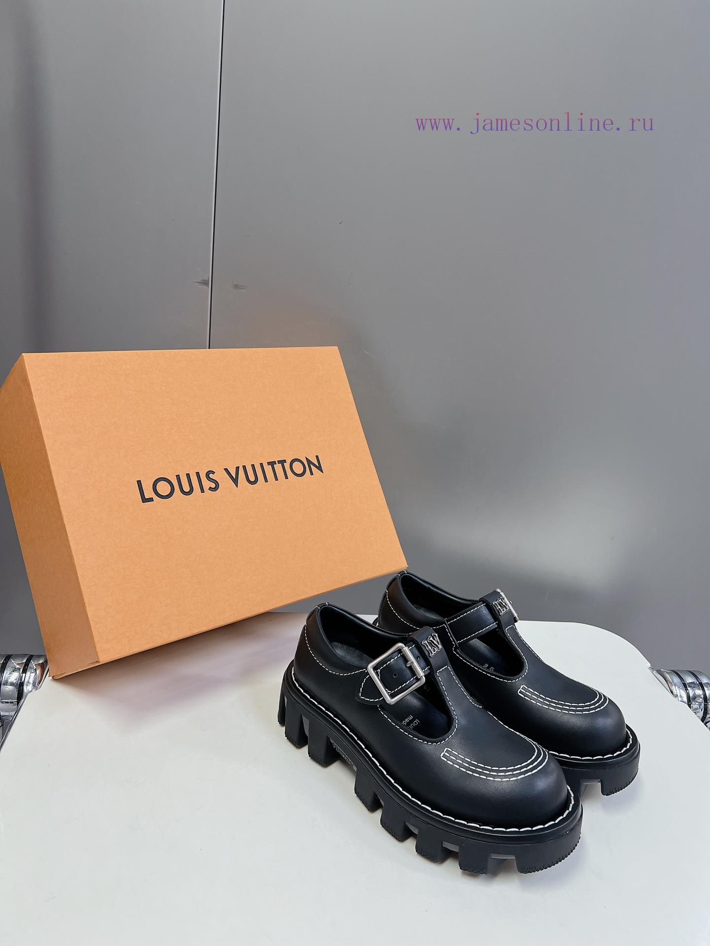 ugg μποτακια 2017 | Men's Clothing 10 𝐋𝐕 Louis Vuitton Thick Soled Couple's Style Mary Jane Leather Shoes Wang Hedi z1anj65l | κιτρινα παπουτσια με τι ταιριαζουν - Image 3