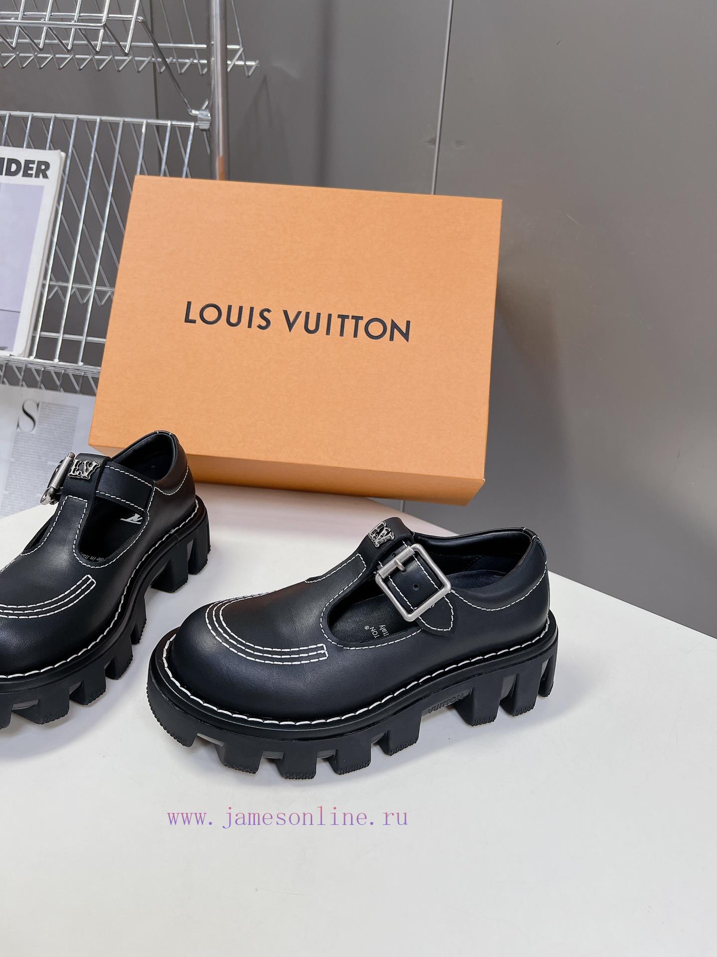 ugg μποτακια 2017 | Men's Clothing 10 𝐋𝐕 Louis Vuitton Thick Soled Couple's Style Mary Jane Leather Shoes Wang Hedi z1anj65l | κιτρινα παπουτσια με τι ταιριαζουν - Image 4