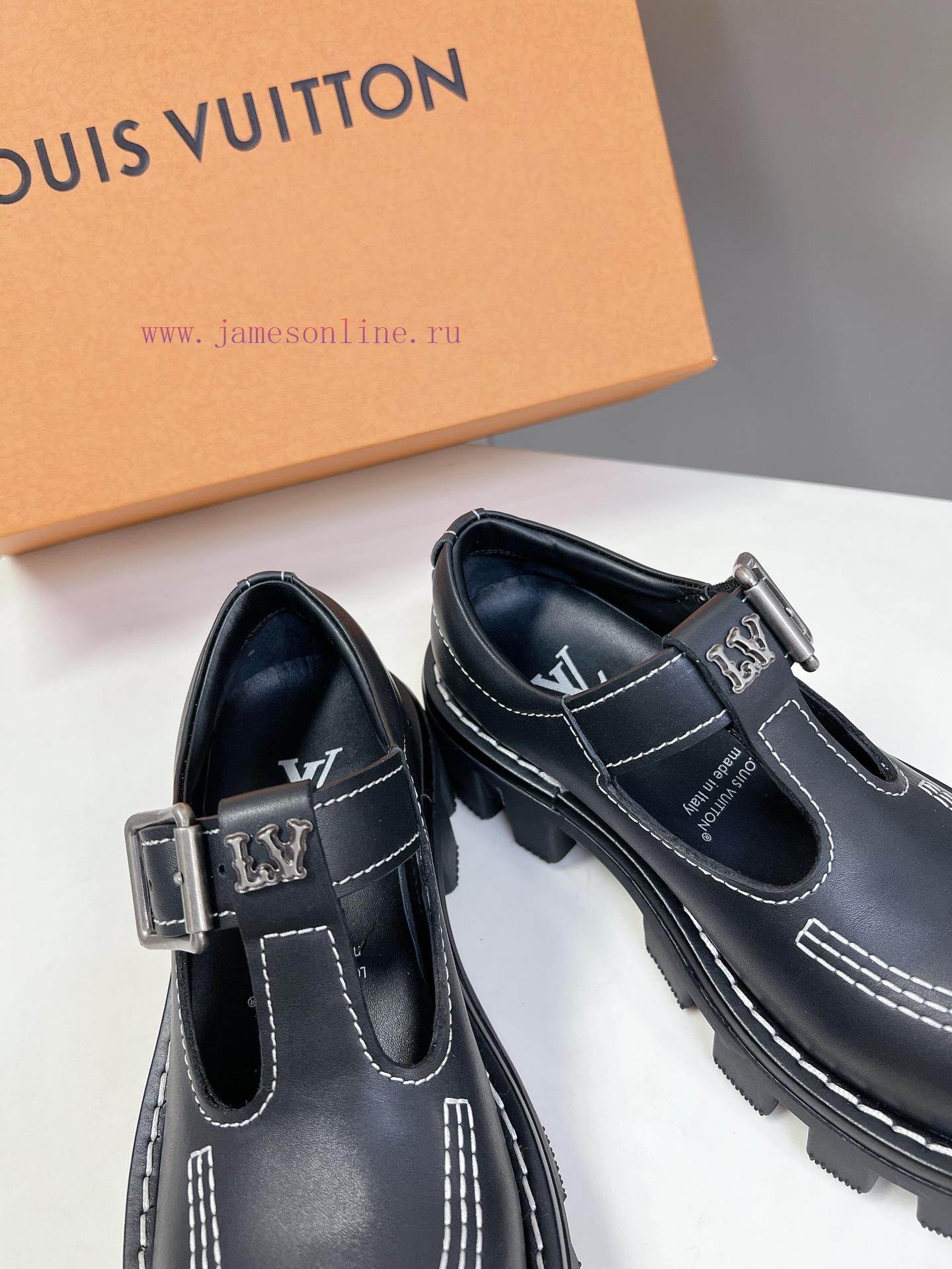 ugg μποτακια 2017 | Men's Clothing 10 𝐋𝐕 Louis Vuitton Thick Soled Couple's Style Mary Jane Leather Shoes Wang Hedi z1anj65l | κιτρινα παπουτσια με τι ταιριαζουν - Image 8