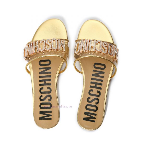 παντοφλες πισινας παιδικες | 2-36B Moschino 2024 New Diamond Buckle Flat Bottomed Mop Made Of Cowhide Fabric Colors Blue Bro ywv3yj5r | elite flex παπουτσια