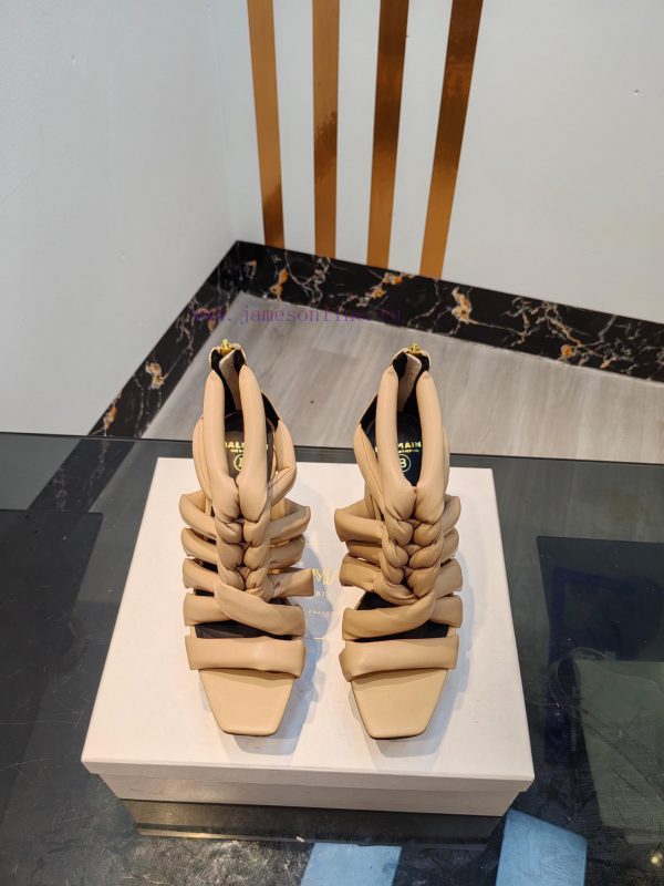 μποτακια αστραγαλου καφέ με τακούνι | Out Balmain 2024 Spring/Summer Fashion Waterproof Platform High Heel SandalsBrand Balmain 𝘽𝙖𝙡𝙢𝙖 wfn21lr4 | ψηλο χρυσό κλασσικό πέδιλο