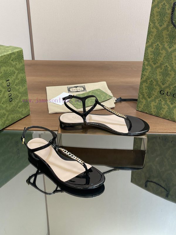 παντοφλες πλακτον | The Latest Summer 2024 Herringbone Sandals GUcc 𝐢 Letter Buckle Gold Logo Chain Clip Toe Sandal hzv01tsf | παιδικά πέδιλα δισολα