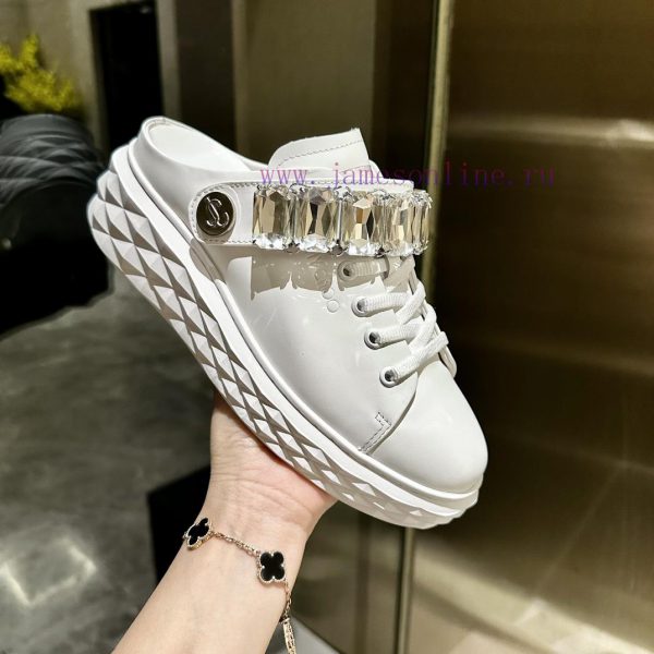 μεταλιζε μποτακι | 2024 New Jimmy Zhou JIMMY CHOO Released Original Large Sole Casual White Shoes Adopting The Lat pin8o5zz | πινακασ μεγεθων παπουτσιων adidas