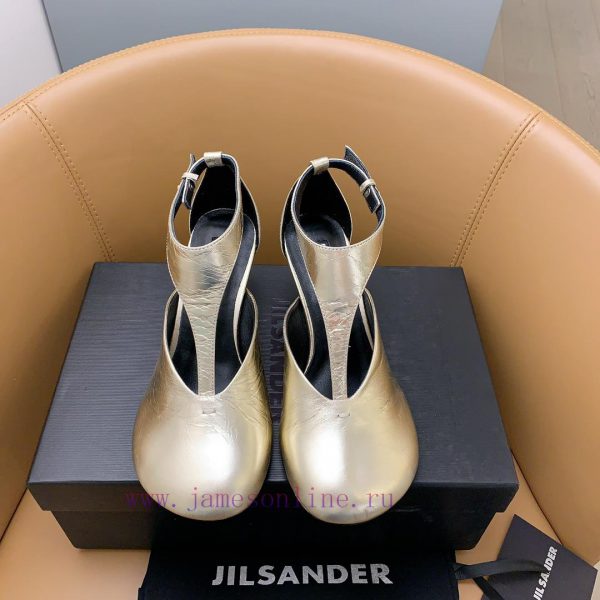 ζινι μποτες | Jil Sander's Spring/Summer New Round Head Small Single Shoes With Large Round Head. With The Ad em89e1p2 | isabelle μποτες