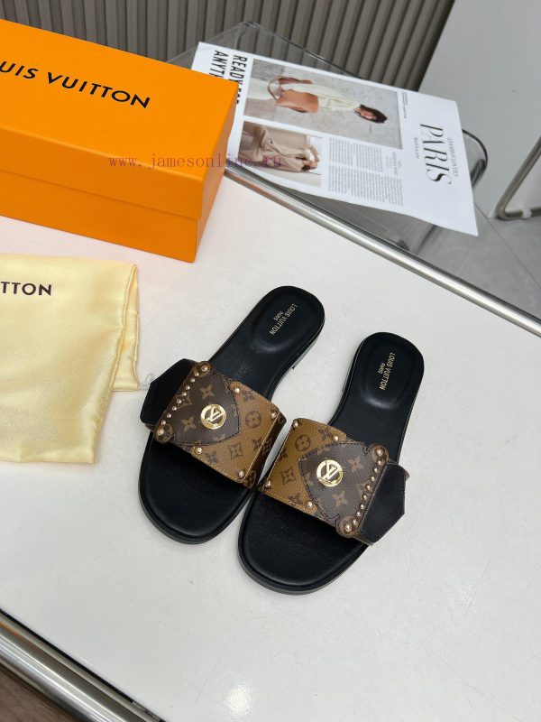 παντοφλες παιδικες 24 | Louis Vuitton 2024 Spring/Summer This LV Frame Flat Bottomed Cool Mop Is Made Of Louis Vuitton 89dg3l07 | μαντασ παπουτσια