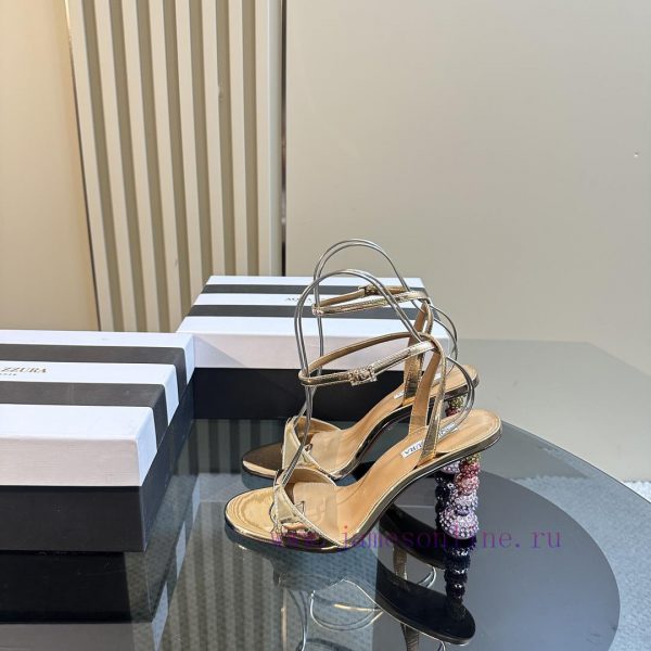 παντόφλες σούλης | Customizable Without Labels2024 New AQUAZZURA PineappleWater Diamond Gourd And Decorative High 8mqvq32w | παπουτσια γυναικεια 42 νουμερο