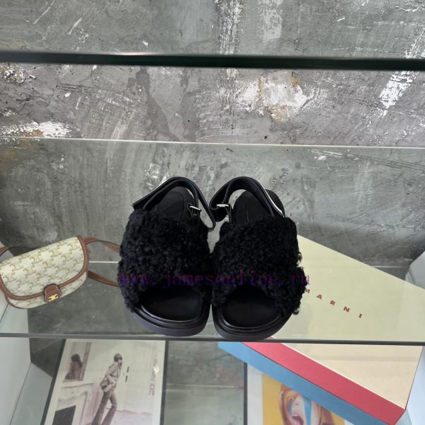 παντοφλες σεξυ | Marni Early Autumn Hairy Sandals Paired With Socks Are Very Explosive. They Are Cute And Fashio t5gvl6p1 | more for less γαλοτσες