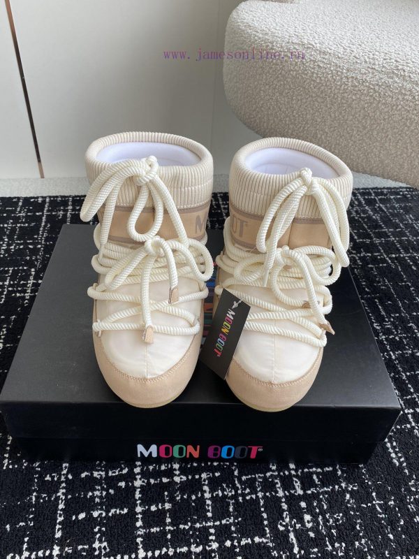 γυναικεια μποτακια με φιαπα και κορδονια | Top QualityMoon Boot 24ss Autumn/Winter New Snow BootsThe Ugly And Cute Moon Boot Which Has Att u2xu4ghj | fila παπουτσια απομιμηση