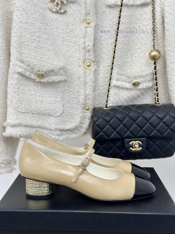 γαλοτσες αρμανι τιμη | Chanel | Chanel 24P New Product ClassicDouble C Color Blocked Thick Heel Mary Jane Single Shoe aifb80nv | παπουτσια τρουσαρντι