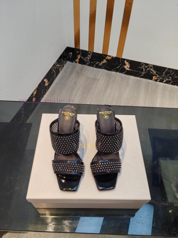 αθλητικα μποτακια μαυρα nike γυναικεια τιμη | Balmain 2024 Spring/Summer Fashion Mesh Diamond High Heels SlippersBrand Balmain 𝘽𝙖𝙡𝙢𝙖𝙞𝙣 By Fre 26w7ok51 | b m παπουτσια λαρισα
