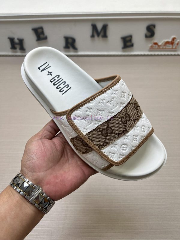 παντοφλες σαμπο ανδρικα | GucciGucci/LV Joint Slippers Are Made Of Original Fabric Which Is Lightweight And Comfortable B gp401r5e | μποτακια γυναικεια λαρισα χωρισ τακουνι