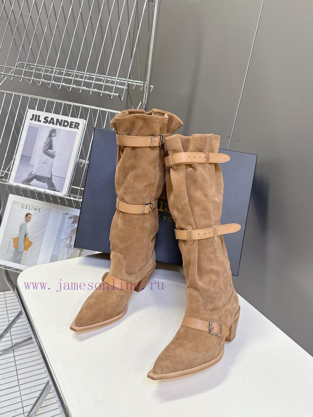 παντοφλεσ ανδρικεσ με γουνα | R13 Trendy Brand Autumn And Winter Lazy Style Buckle Strap European And American Style Thick He wck99rpm | forma adventure μπότες μοτοσυκλέτας - Image 5