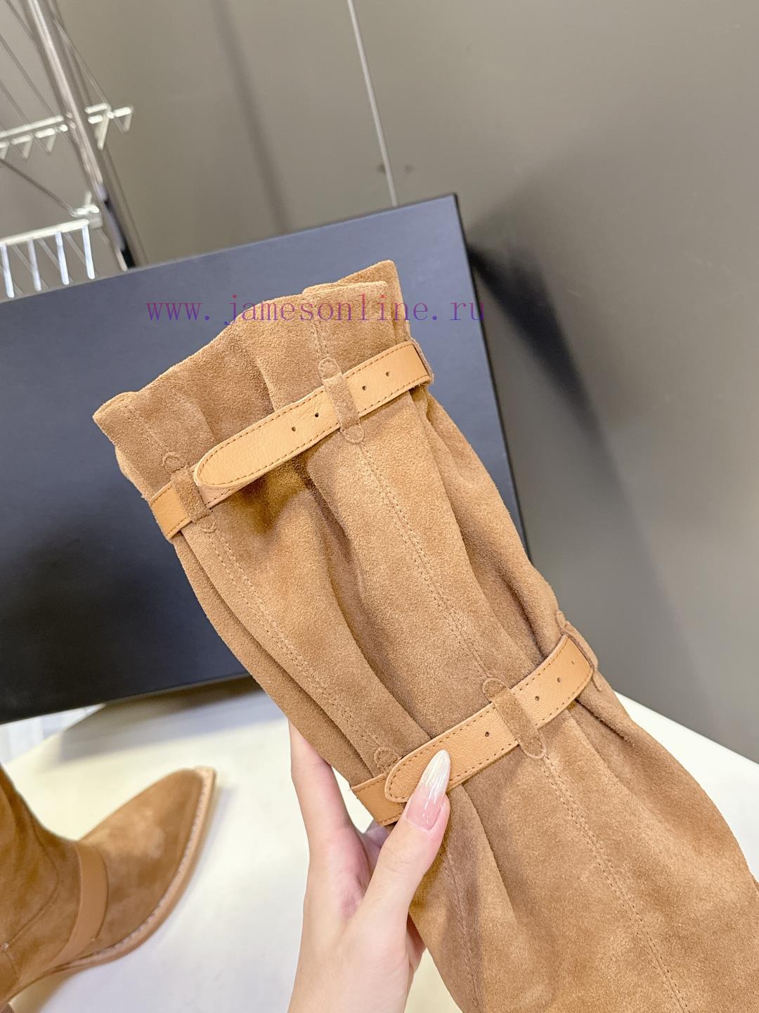 παντοφλεσ ανδρικεσ με γουνα | R13 Trendy Brand Autumn And Winter Lazy Style Buckle Strap European And American Style Thick He wck99rpm | forma adventure μπότες μοτοσυκλέτας - Image 8