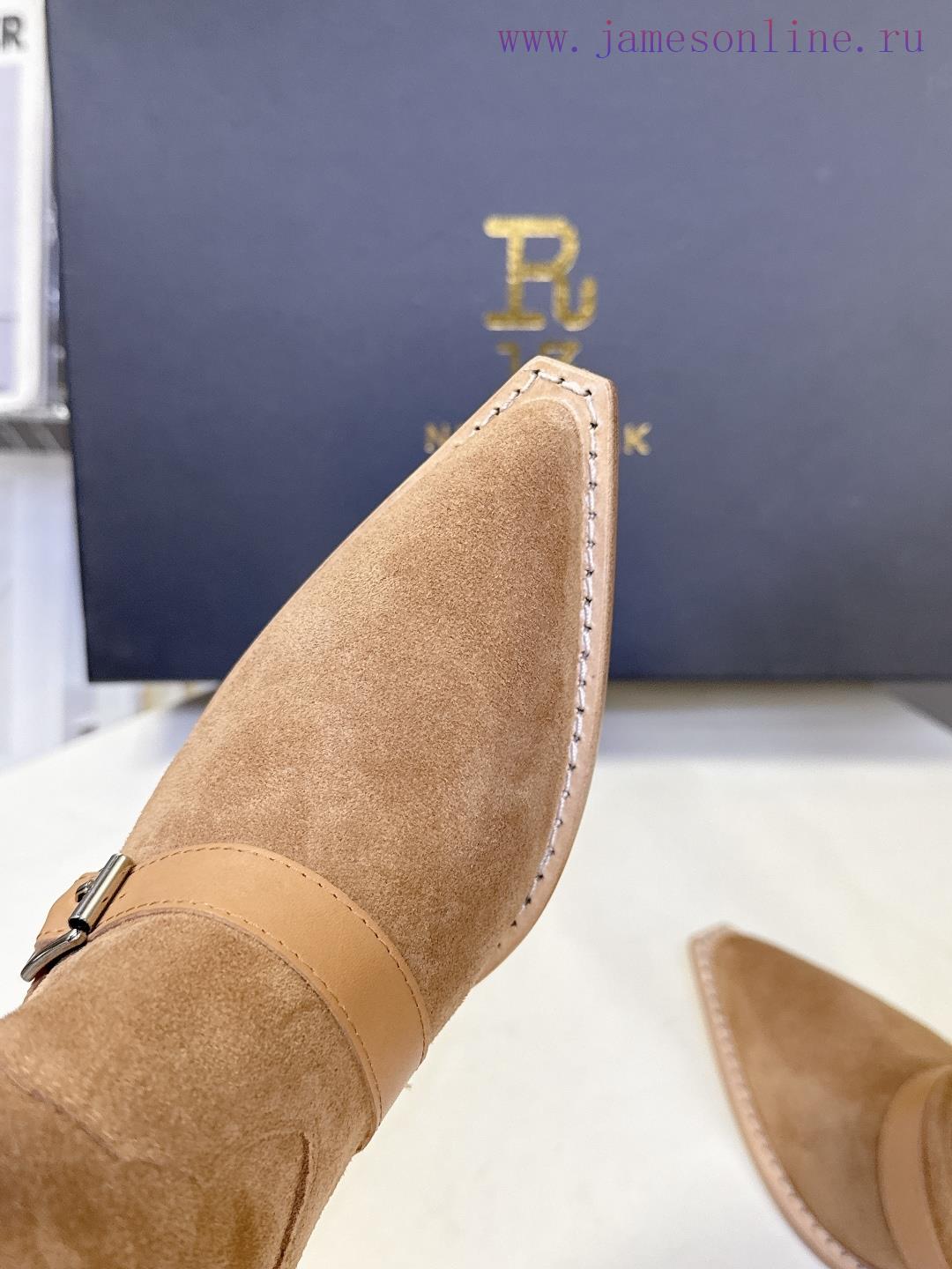 παντοφλεσ ανδρικεσ με γουνα | R13 Trendy Brand Autumn And Winter Lazy Style Buckle Strap European And American Style Thick He wck99rpm | forma adventure μπότες μοτοσυκλέτας - Image 9