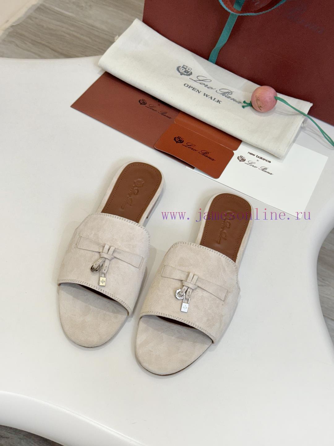 2017 χρυσο πεδιλο | Loro Piana Top Genuine Leather Bottom**Loro Piana | Real Leather Bottom Slippers Luxury Pet Eve 91paphtv | λουστρινια γυναικεια παπουτσια - Image 5