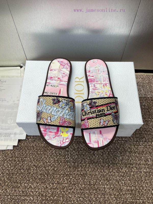 παντοφλες σαμπο ανδρικα | Dior 2025 Spring/Summer New DWAY Flat Bottom One Word Drag Jelly Color Women's Shoes CD Letter 2ywyqpc7 | γαλοτσες dam