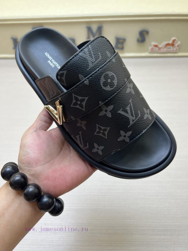 παντοφλες μιας.χρησης 46 νουμερο | LOUIS VUITTON LV Printed Men's And Women's Slippers Are Popular On The Market. The Drawer Box P copledsq | πεδιλα γυναικεισ ανατομικα