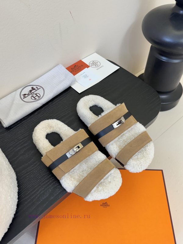 παντοφλες παιδικες θαλασσα | Hermes Latest Autumn And Winter Kelly Fur MopSuper Versatile Good-looking Fashionable With Many 1opsb8gz | μαύρο πέδιλο τι χρώμα νύχια καλοκαίρι