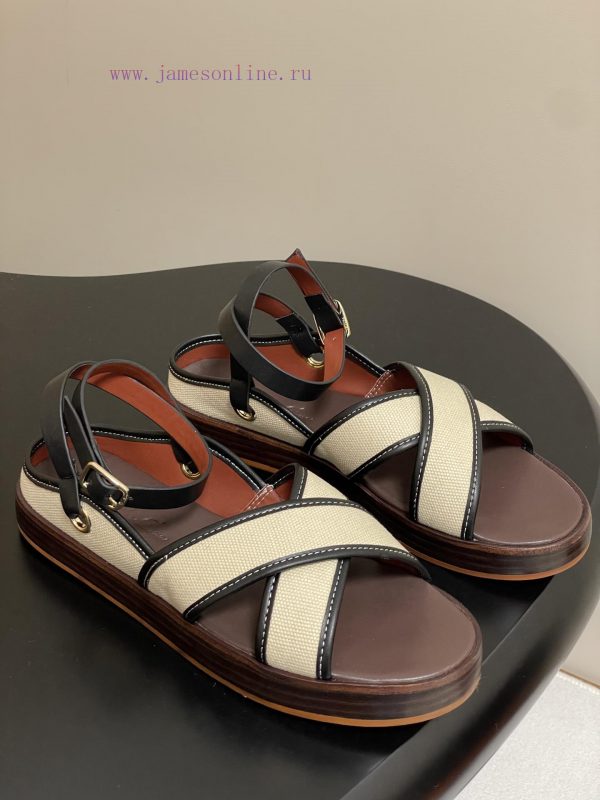 παντοφλες παιδικες καλαμαρια | -Loro Piana 95s Spring/summer New Cross Strap Thick Soled Sandals With Exposed Heel And Winding mp93poyo | sales esthissis μποτακια