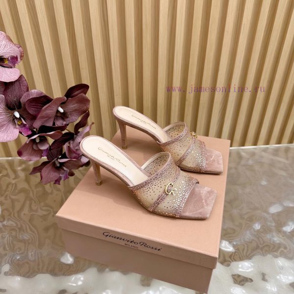 μαυρα στιλετο πεδιλα | Gianvito Rossi 2025 Classic Mesh Hot Diamond High Heel Sandals————————————Its Appearance Is Lik xa918r0c | τακουνια 46 νουμερο