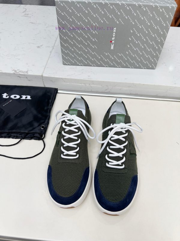 παντοφλες τακουνι μαυρεςς | Kiton Lace Up Style Old Money Style Casual Knitted Men's SportSmall Cowhide Fabric Paired With qo0gunkr | γυναικειες μποτες καφε πλατφορμα