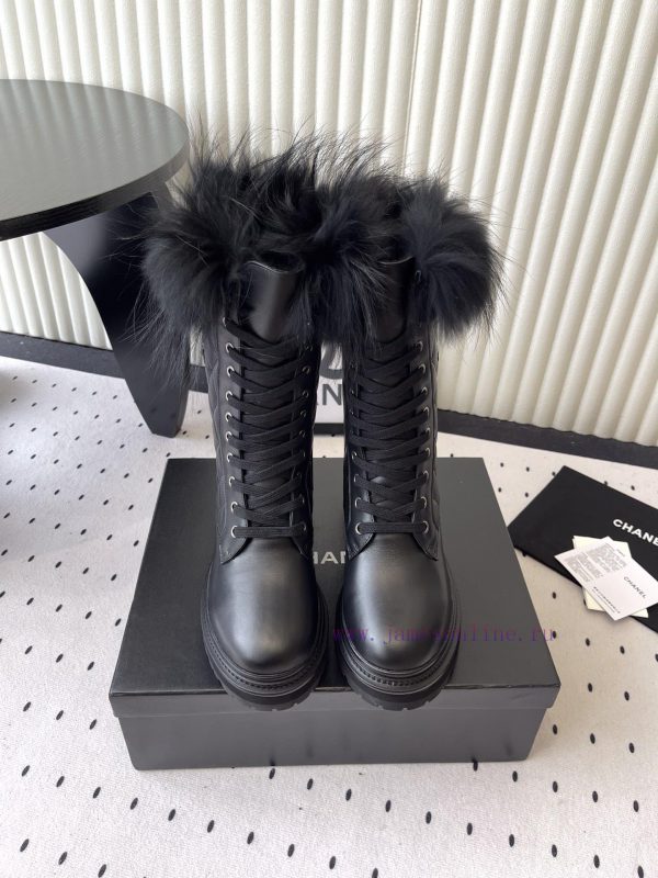 παντοφλες μποτακια | Chanel's New Autumn And Winter Thick Soled Mid Boots Are Made Of Imported Cowhide With A Circle y5gf21b1 | κυνηγετικα μποτακια eagle