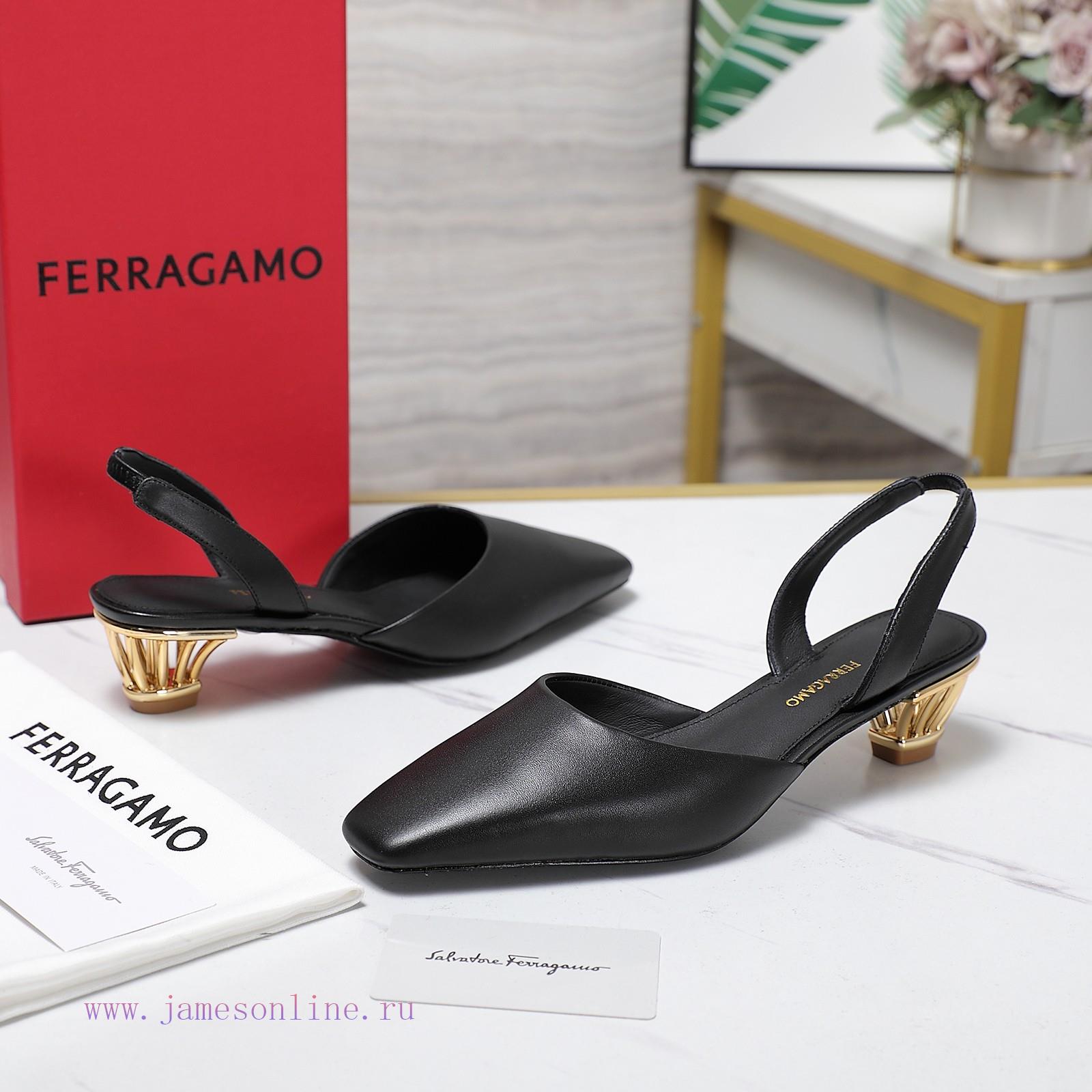ανδρικα μποτακια μυλωνας | Ferragamo Summer Collection New ProductsHollow Metal Heel Back Empty SandalsThe Smooth Lines Of x5a0qz7x | δεκάποντο μποτάκι - Image 5