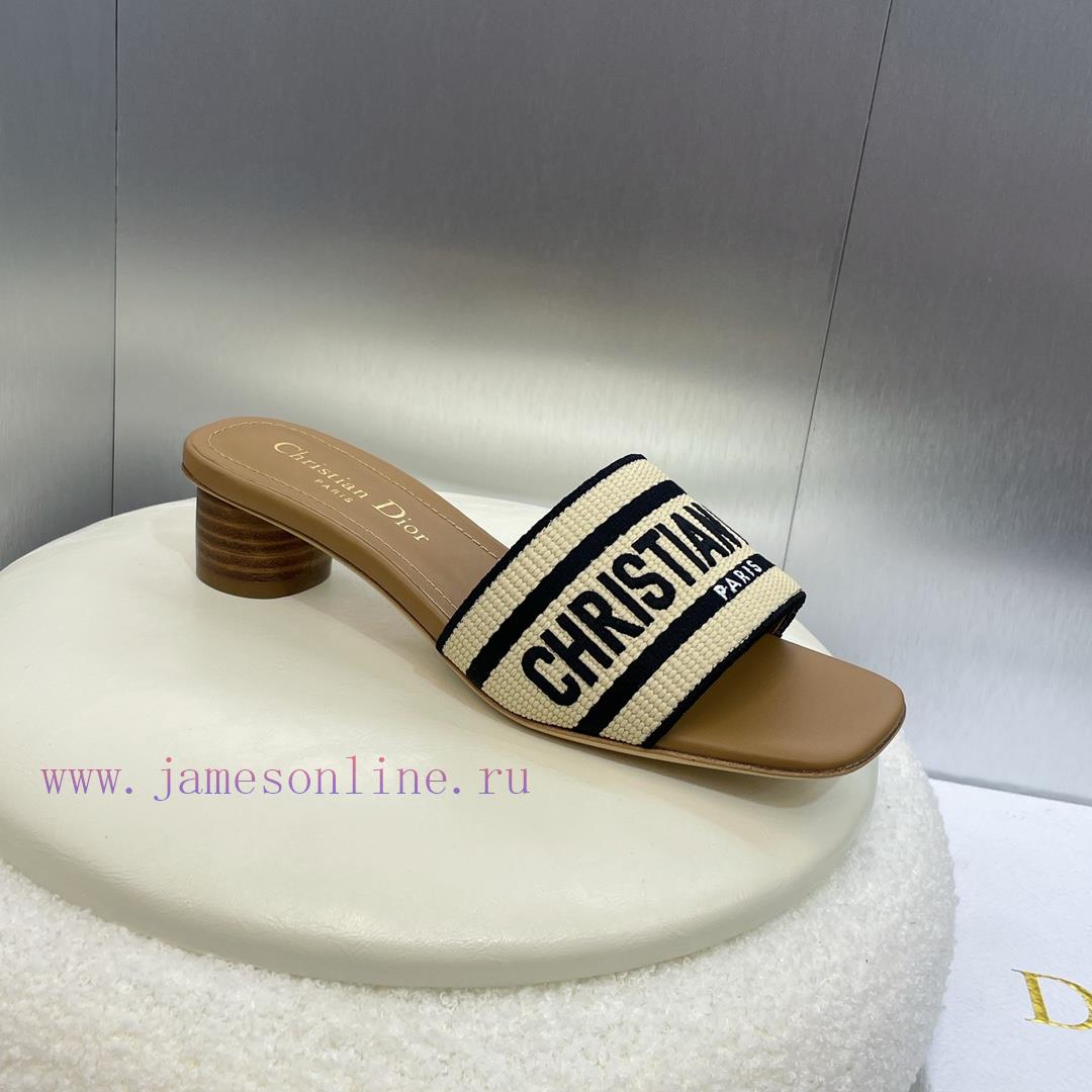 παντοφλες anatomic.gr | Dior 2024 Spring/Summer New DWAY Flat Bottom One Word Drag Color Blocked Women's Shoes CD Lette p7mkl5aa | αεροσολα παπουτσια γυναικεια - Image 6