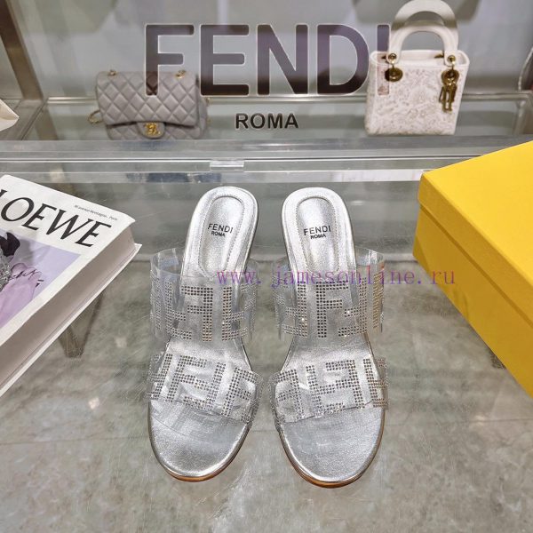 ae θερμαντικη μποτα | ② ⓪②④ 𝙁𝙀𝙉𝘿𝙄 | Fendi FRIST Round Head Rhinestone Film High Heels With Rhinestone Dragging Style evdvnjas | παντοφλες για αντισκηνα