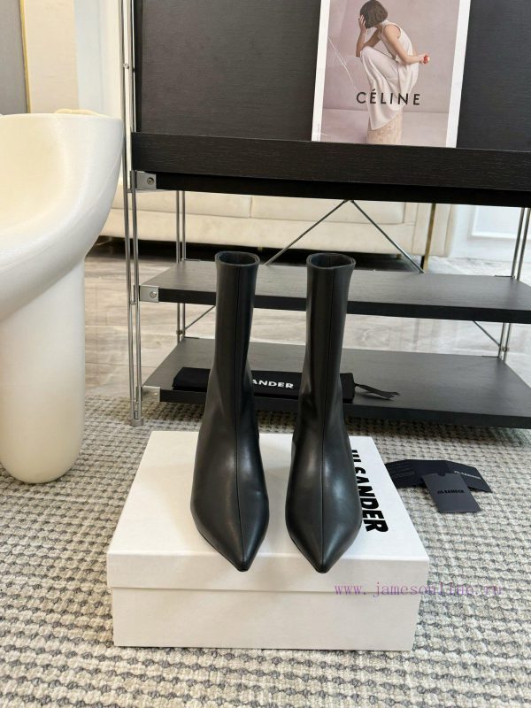 τακουνια πεδιλα 2018 | Jil Sander 24ss Autumn And Winter Pointed Low Heel Straight Leg BootsMinimalist Soft Comfortabl ex9nyuu7 | κοστούμια σακάκια παπούτσια μπότες γάντια αξεσουάρ και πολλά ακόμα