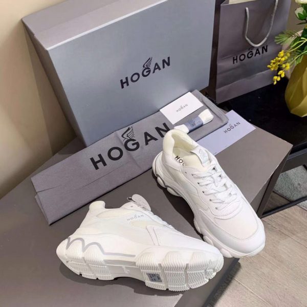 Hogan women's cat claw shoes thick bottom increase sports shoes patchwork puffy cake casual single shoes