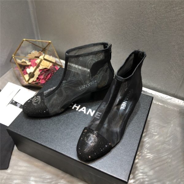 Chanel 2020 transparent boots in Black