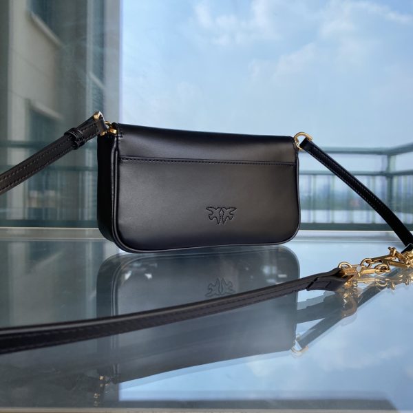 PINKO 2022 Spring/Summer POCKET LOVE Ms. Messenger Shoulder Bag Classic Leather Bird Handbag Swallow Bag - Image 4