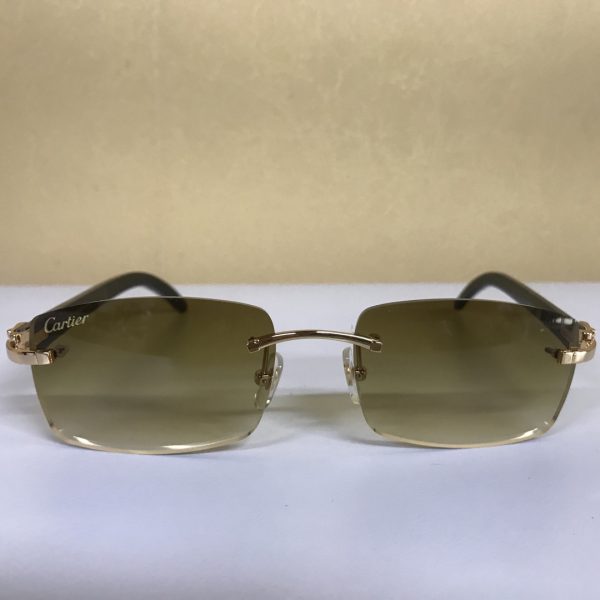 Cariter 3524012 White  Buffalo Big  Lens Sunglasses In Brown