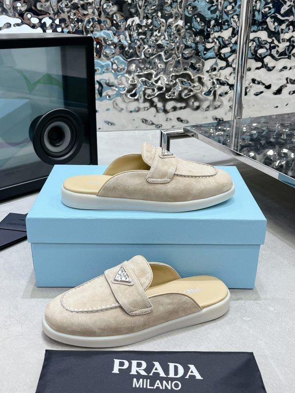 Couples Prada 2023 latest loafers half slippers H - Image 7