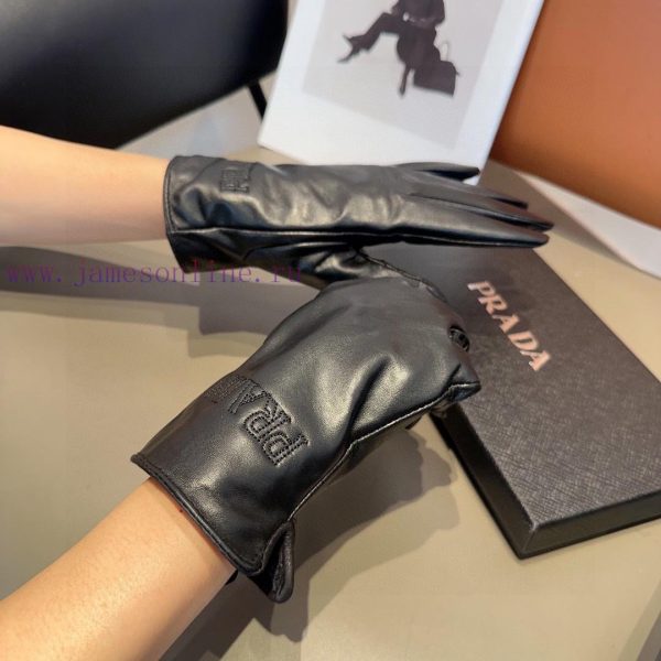 2023 New First Release Touchscreen Gloves Prada Sheepskin Gloves Official Website Synchronizjd2apa7l - Image 4