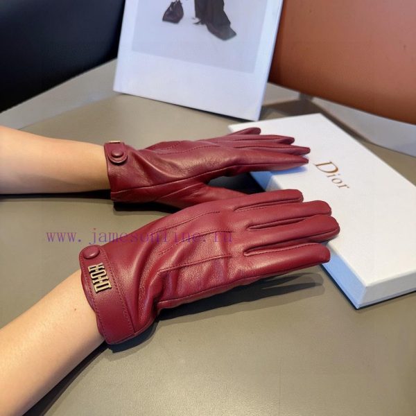 Dior sheepskin gloves, fashionable gloves, warm interior for autumn and winter, classic and mu1m209h